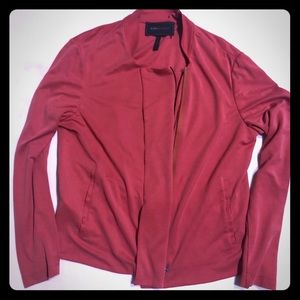 BCBGMaxAzria Red Bomber Jacket